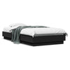 Schwarzes Bettgestell mit LED-Beleuchtung Virginie 75x190cm