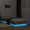 Sonoma-Eiche Bettrahmen mit LED-Beleuchtung Virginie 75x190cm