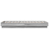 Graues Bettgestell mit LED-Beleuchtung Virginie 75x190cm
