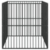 Hundezwinger Steliade, schwarz (4 Paneele, verzinkter Stahl)