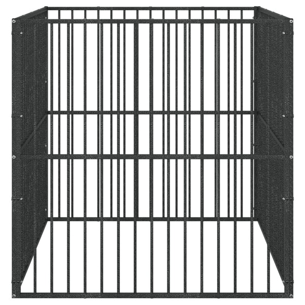 Hundezwinger Steliade, schwarz (4 Paneele, verzinkter Stahl)