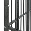 Hundezwinger Steliade, schwarz (4 Paneele, verzinkter Stahl)