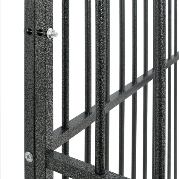 Hundezwinger Steliade, schwarz (4 Paneele, verzinkter Stahl)