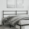 Schwarzes Metallbettkopfteil Badite 193 cm