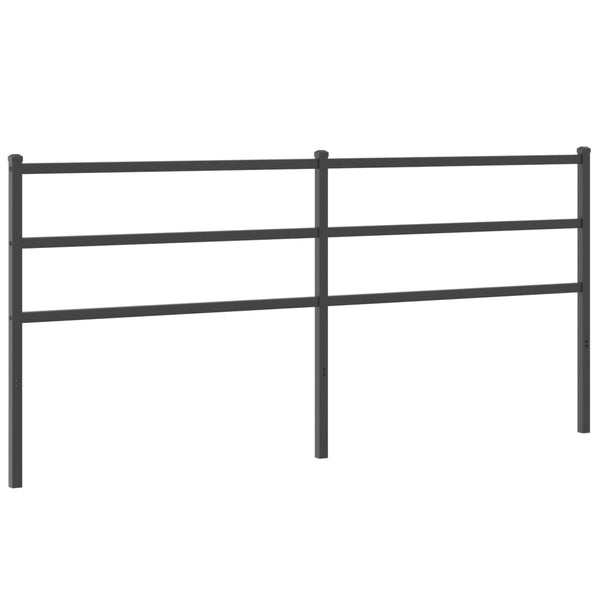 Musta metallinen sängynpääty Badite 200cm
