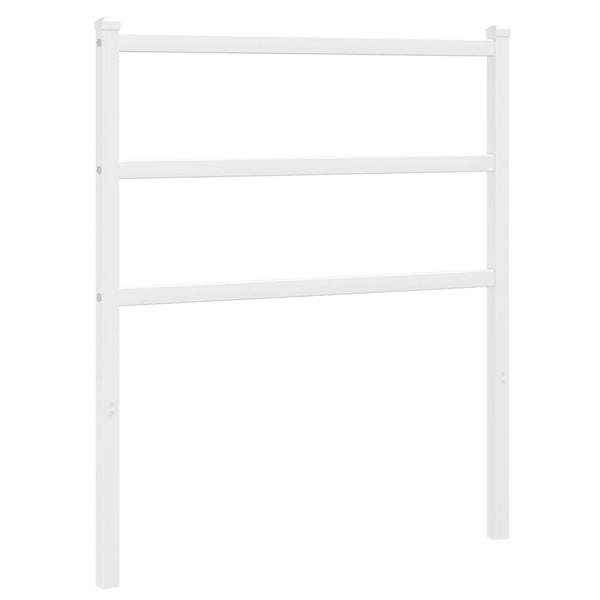 Valkoinen metallinen sängynpääty Badite 75cm