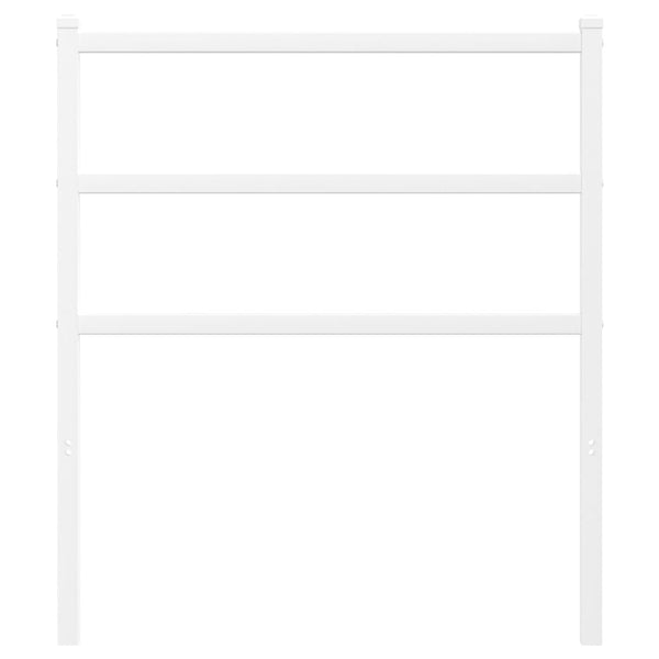 Valkoinen metallinen sängynpääty Badite 75cm