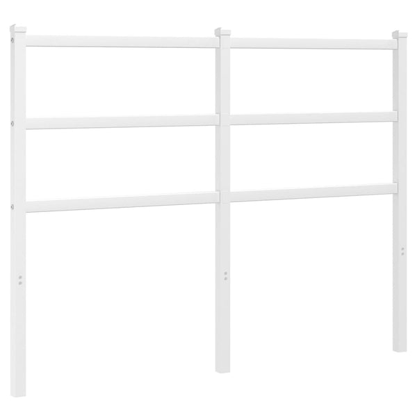 Valkoinen metallinen sängynpääty Badite 120cm