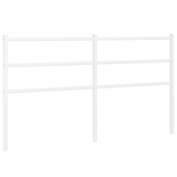 Valkoinen metallinen sängynpääty Badite 160cm