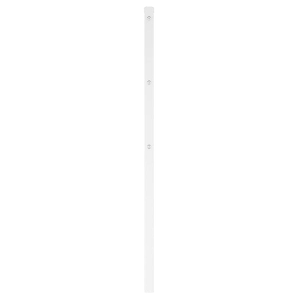 Valkoinen metallinen sängynpääty Badite 160cm