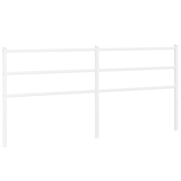Valkoinen metallinen sängynpääty Badite 180cm