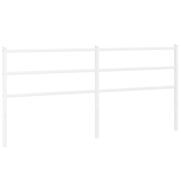Valkoinen metallinen sängynpääty Badite 193cm