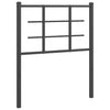 Musta metallinen sängynpääty Stoeana 75cm