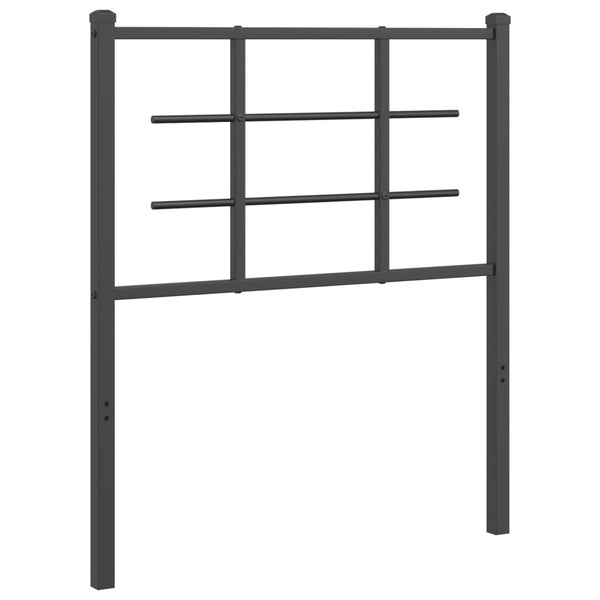 Musta metallinen sängynpääty Stoeana 75cm