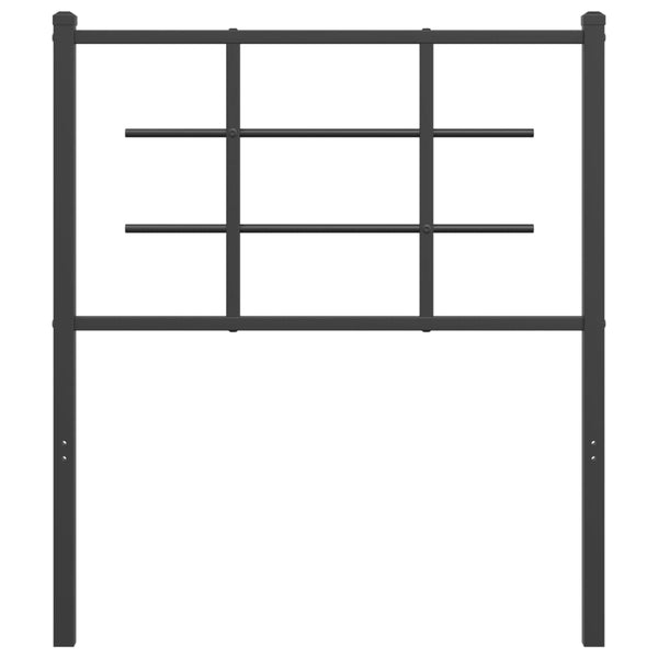 Musta metallinen sängynpääty Stoeana 75cm