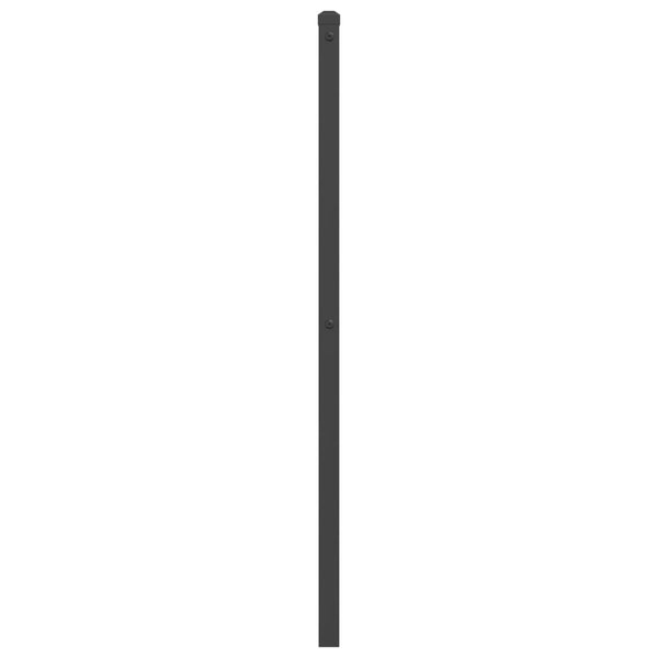 Musta metallinen sängynpääty Stoeana 75cm