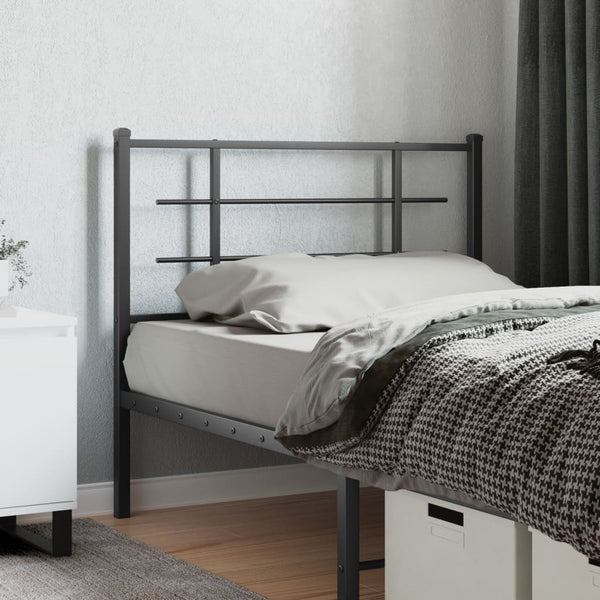 Schwarzes Metallkopfteil Stoeana 107cm