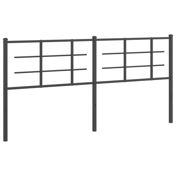 Musta metallinen sängynpääty Stoeana 180cm