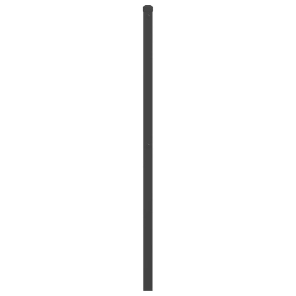 Musta metallinen sängynpääty Stoeana 180cm