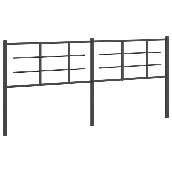 Schwarzes Metallbettkopfteil Stoeana 193cm
