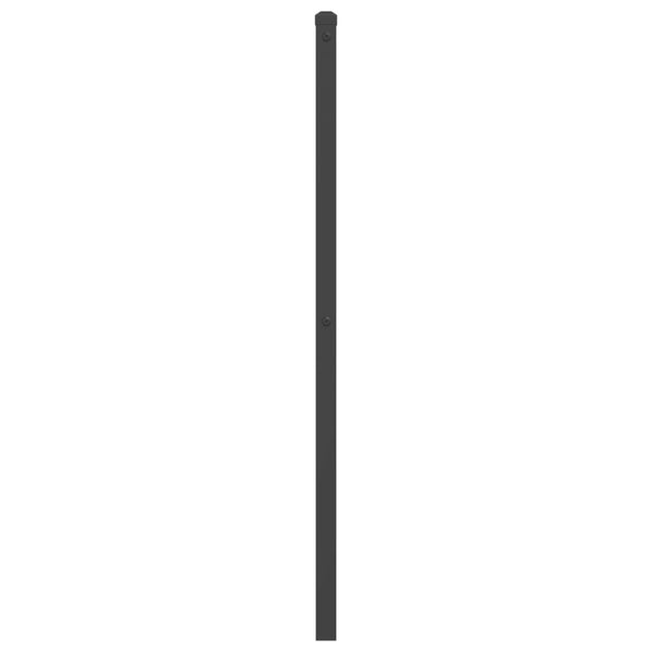 Musta metallinen sängynpääty Stoeana 200cm