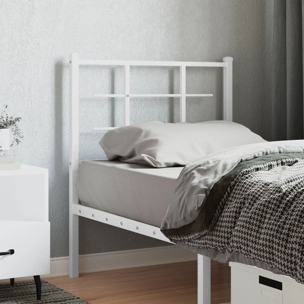 Weißes Metallkopfteil Stoeana 75cm