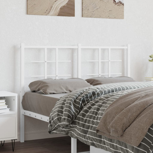 Weißes Metallkopfteil Stoeana 120cm