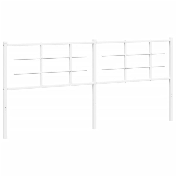 Weißes Bettkopfteil aus Metall Stoeana 193cm