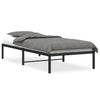 Schwarzes Metallbettgestell Zebulon 90x190cm