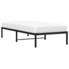 Schwarzes Metallbettgestell Zebulon 90x190cm
