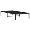 Schwarzes Metallbettgestell Zebulon 90x190cm