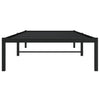 Schwarzes Metallbettgestell Zebulon 90x190cm