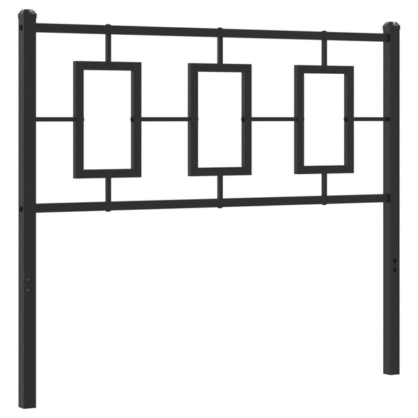 Schwarzes Metallkopfteil Romelia 100cm