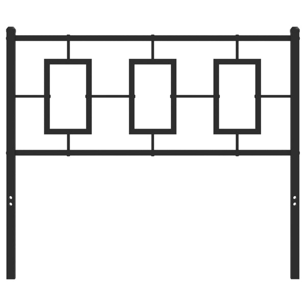 Schwarzes Metallkopfteil Romelia 100cm