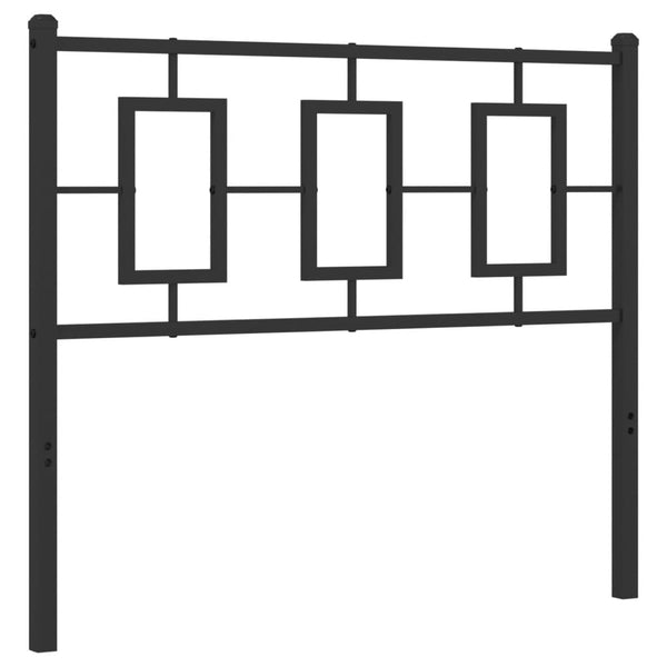 Schwarzes Metallkopfteil Romelia 100cm