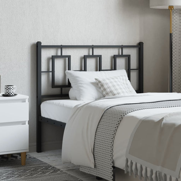 Schwarzes Metallkopfteil Romelia 100cm