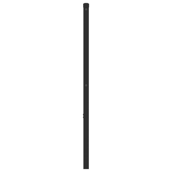 Musta metallinen sängynpääty Romelia 193cm