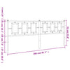 Schwarzes Metallkopfteil Romelia 200cm
