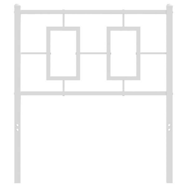 Weißes Metallkopfteil Romelia 80cm