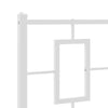 Weißes Metallkopfteil Romelia 80cm