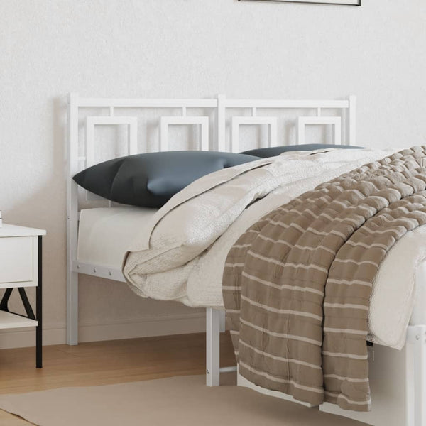 Weißes Metallkopfteil Romelia 120cm