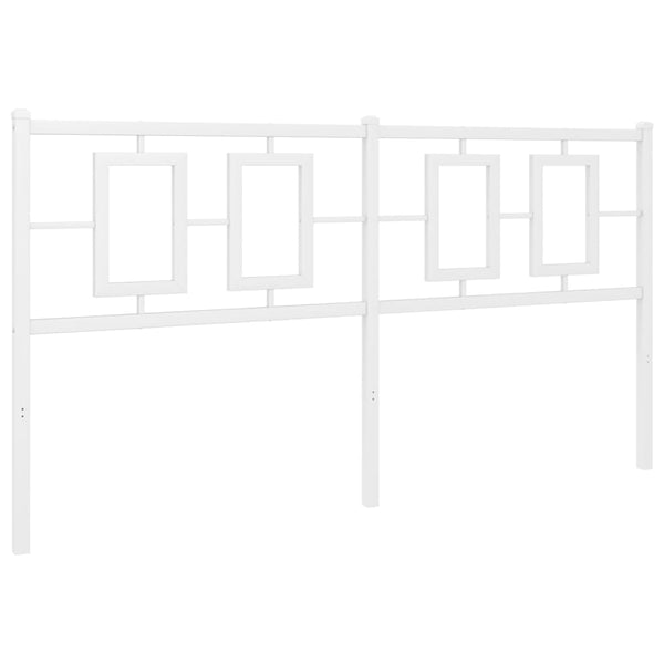 Valkoinen metallinen sängynpääty Romelia 150cm