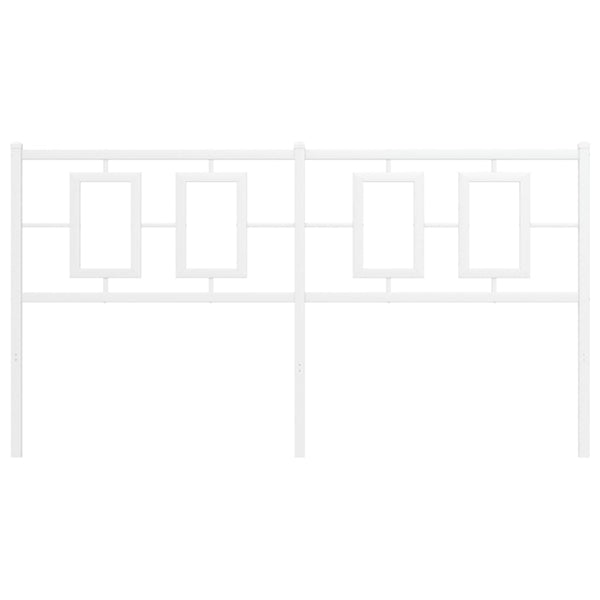 Valkoinen metallinen sängynpääty Romelia 150cm