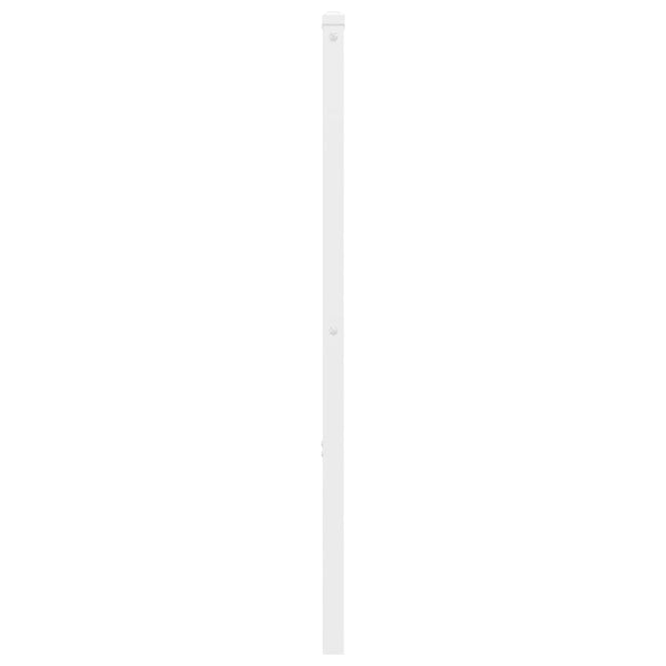Valkoinen metallinen sängynpääty Romelia 150cm
