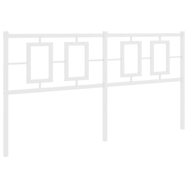 Valkoinen metallinen sängynpääty Romelia 150cm