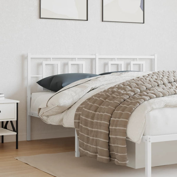 Valkoinen metallinen sängynpääty Romelia 150cm