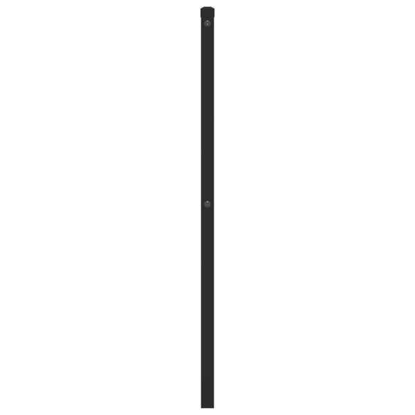 Musta metallinen sängynpääty Suhar 90cm