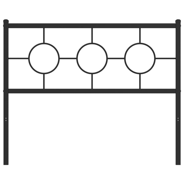 Schwarzes Metallkopfteil Suhar 107 cm
