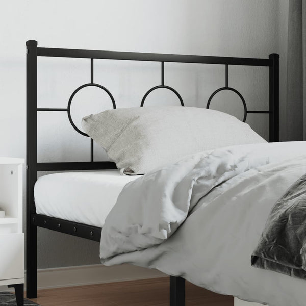 Schwarzes Metallkopfteil Suhar 107 cm
