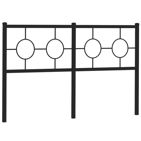 Schwarzes Metallkopfteil Suhar 150 cm